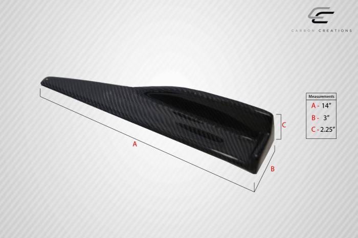 Universal Type R V.2 Carbon Fiber Body Kit-Winglet Splitters 114462 thumbnail 2