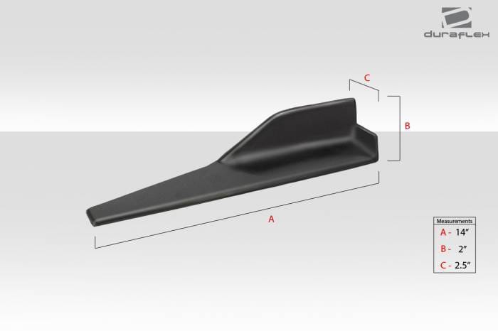 Universal Duraflex Type 1 Side Skirts Winglets Body Kit 114463 thumbnail 3