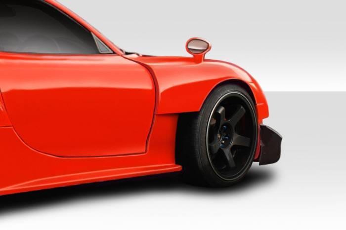 Mazda RX7 RE GT Duraflex Wide Front Fender Flares 114837 thumbnail 2