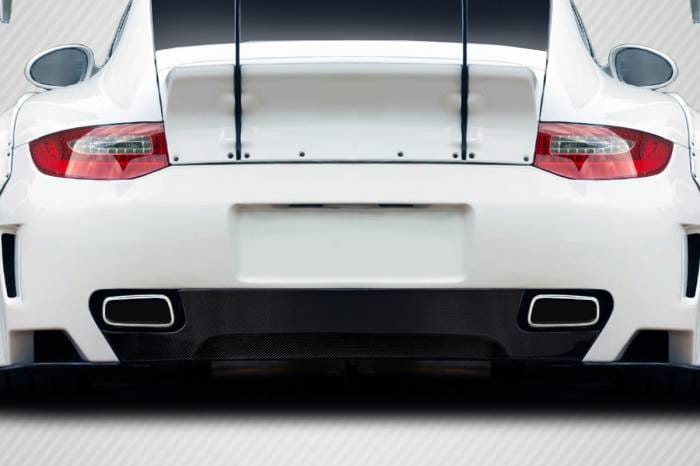 Porsche 997 Taka Carbon Fiber Rear Bumper Lip Diffuser Body Kit 117364
