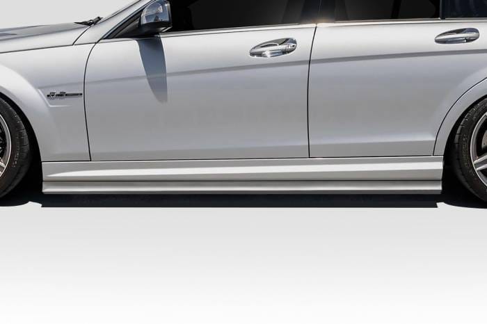 Mercedes C Class Radian Duraflex Side Skirts Body Kit 119092