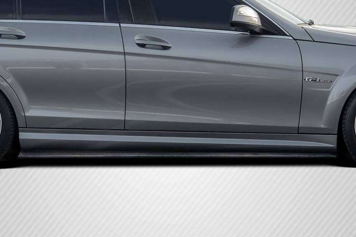 Mercedes C Class Radian Carbon Fiber Creations Side Skirts Body Kit 119093