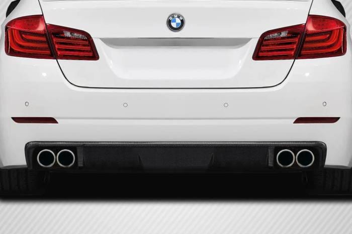 BMW 5 Series 4DR Wave Carbon Fiber Rear Bumper Lip Body Kit 119086
