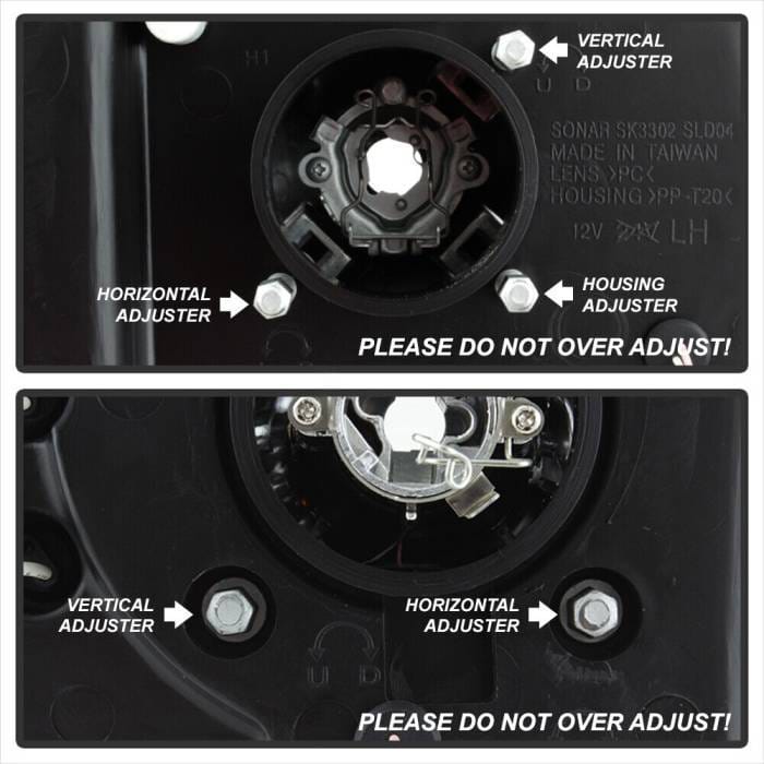 Chevrolet Silverado Spec-D Halo LED Smoke Projector Headlights - Black - 444-CS03-AM-BSM thumbnail 5
