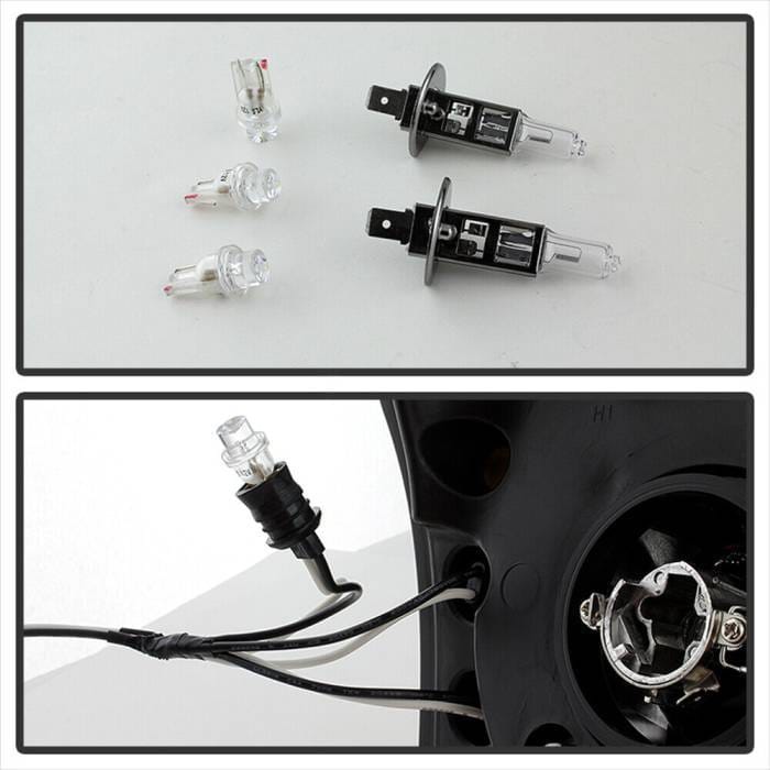 Chevrolet Silverado Spec-D Halo LED Smoke Projector Headlights - Black - 444-CS03-AM-BSM thumbnail 6