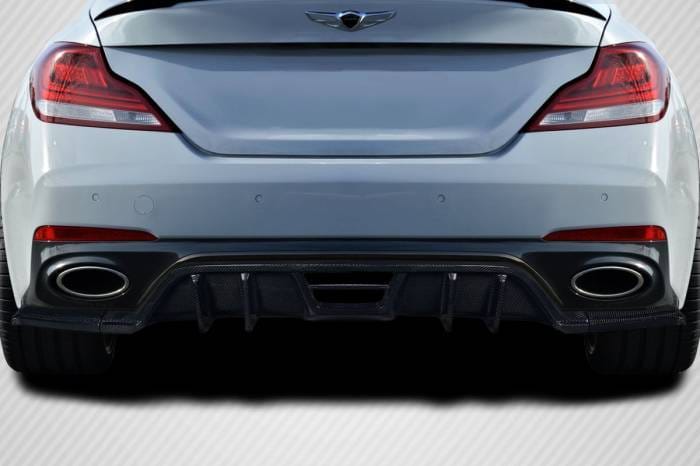 Genesis G70 Meller Carbon Fiber Rear Bumper Lip Diffuser Body Kit 119139