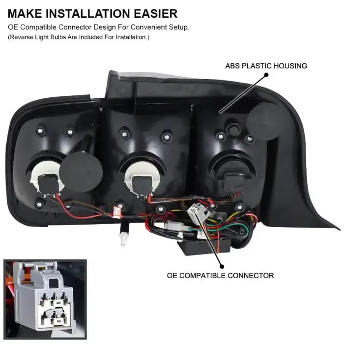 Ford Mustang Spec-D Sequential LED Taillights - Red - LT-MST05RLED-SQ-TM thumbnail 4