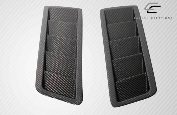 Universal Carbon Fiber Hood Louver Vents 116152 thumbnail 6