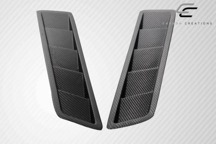 Universal Carbon Fiber Hood Louver Vents 116152 thumbnail 3