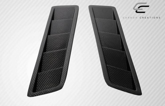 Universal Carbon Fiber Hood Louver Vents 116152 thumbnail 4