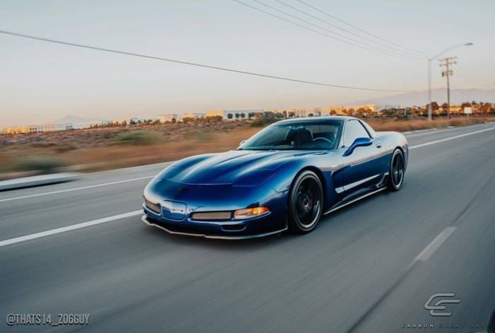 Chevrolet Corvette Carbon Creations C5R Front Under Spoiler Air Dam Lip Splitter - 1 Piece - 106146 thumbnail 3