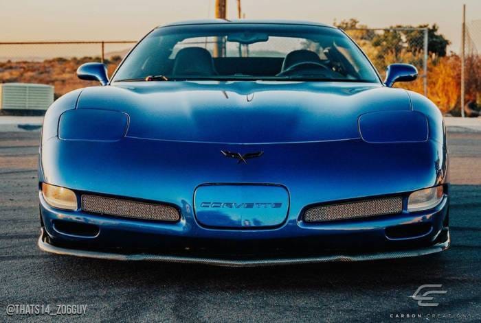 Chevrolet Corvette Carbon Creations C5R Front Under Spoiler Air Dam Lip Splitter - 1 Piece - 106146 thumbnail 4