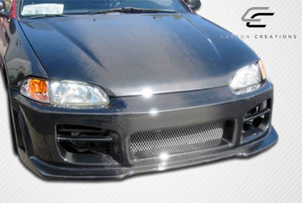 Honda Civic 2DR & 3DR Carbon Creations OEM Hood - 1 Piece - 101091 thumbnail 3