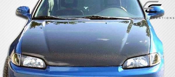 Honda Civic 2DR & 3DR Carbon Creations OEM Hood - 1 Piece - 101091 thumbnail 8