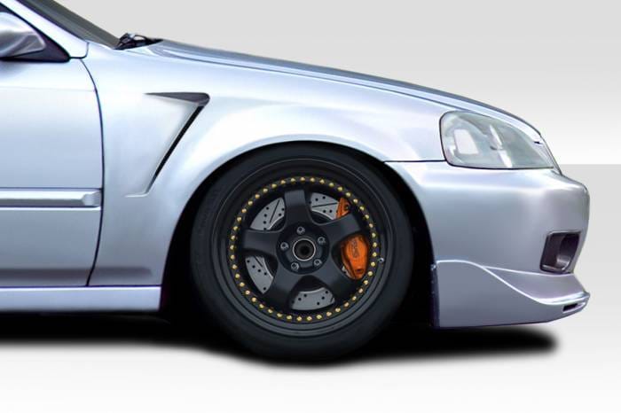 Honda Civic Duraflex F-1 Fenders - 2 Piece - 102097