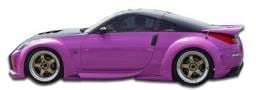 Nissan 350Z Duraflex Vader 3 Wide Body Side Skirts Rocker Panels - 2 Piece - 102264