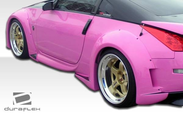 Nissan 350Z Duraflex Vader 3 Wide Body Side Skirts Rocker Panels - 2 Piece - 102264 thumbnail 4