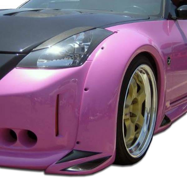 Nissan 350Z Duraflex Vader 3 Wide Body Front Fender Flares - 2 Piece - 102266