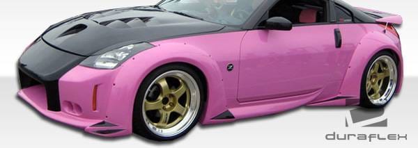 Nissan 350Z Duraflex Vader 3 Wide Body Front Fender Flares - 2 Piece - 102266 thumbnail 3