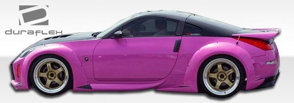 Nissan 350Z Duraflex Vader 3 Wide Body Rear Fender Flares - 2 Piece - 102267 thumbnail 5