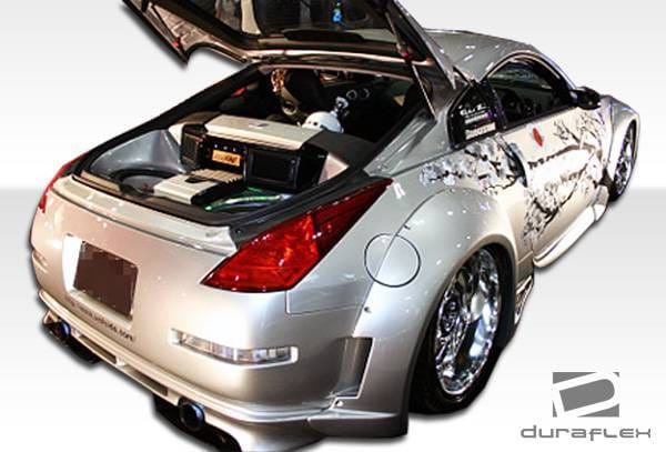 Nissan 350Z Duraflex Vader 3 Wide Body Rear Fender Flares - 2 Piece - 102267 thumbnail 6