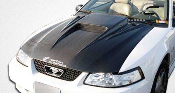Ford Mustang Carbon Creations Spyder 3 Hood - 1 Piece - 102722 thumbnail 4