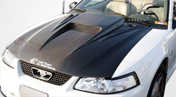 Ford Mustang Carbon Creations Spyder 3 Hood - 1 Piece - 102722 thumbnail 5