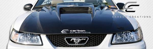 Ford Mustang Carbon Creations Spyder 3 Hood - 1 Piece - 102722 thumbnail 6