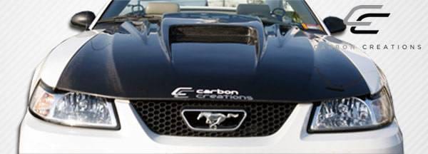 Ford Mustang Carbon Creations Spyder 3 Hood - 1 Piece - 102722 thumbnail 7
