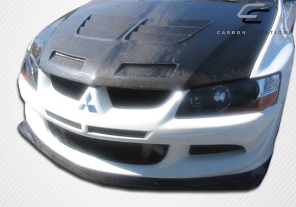 Mitsubishi Lancer Carbon Creations Demon Front Lip Under Spoiler Air Dam - 1 Piece - 102781 thumbnail 2