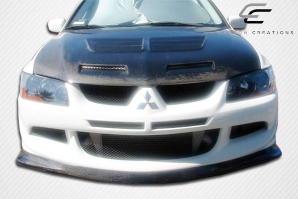 Mitsubishi Lancer Carbon Creations Demon Front Lip Under Spoiler Air Dam - 1 Piece - 102781 thumbnail 3