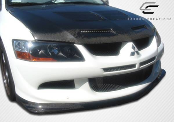 Mitsubishi Lancer Carbon Creations Demon Front Lip Under Spoiler Air Dam - 1 Piece - 102781 thumbnail 4