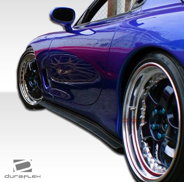Mazda RX-7 Duraflex Type F Side Skirts Rocker Panels - 2 Piece - 103574 thumbnail 2
