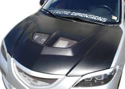 Mazda 3 4DR Duraflex Evo Hood - 1 Piece - 104158