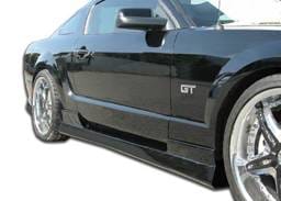 Ford Mustang Duraflex Stallion Side Skirts Rocker Panels - 2 Piece - 104297