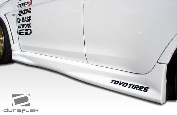 Mitsubishi Lancer Duraflex GT Concept Side Skirts Rocker Panels - 2 Piece - 104639 thumbnail 4