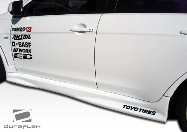 Mitsubishi Lancer Duraflex GT Concept Side Skirts Rocker Panels - 2 Piece - 104639 thumbnail 9