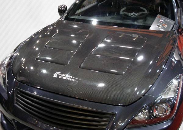 Infiniti G37 Carbon Creations GT Concept Hood - 1 Piece - 104662
