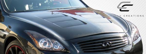 Infiniti G37 Carbon Creations GT Concept Hood - 1 Piece - 104662 thumbnail 7