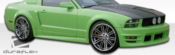 Ford Mustang Duraflex GT500 Wide Body Side Skirts Rocker Panels - 2 Piece - 104912 thumbnail 5