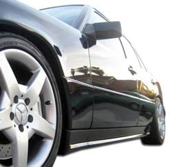 Mercedes-Benz E Class Duraflex AMG Look Side Skirts Rocker Panels - 2 Piece - 105061