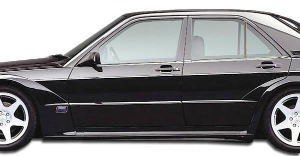 Mercedes-Benz C Class Duraflex Evo 2 Wide Body Side Skirts Rocker Panels - 2 Piece - 105370
