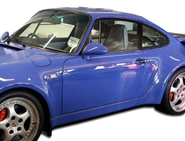 Porsche 911 Duraflex Turbo Look Side Skirts Rocker Panels - 2 Piece - 105389