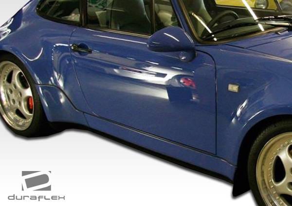 Porsche 911 Duraflex Turbo Look Side Skirts Rocker Panels - 2 Piece - 105389 thumbnail 2