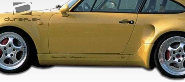 Porsche 911 Duraflex Turbo Look Side Skirts Rocker Panels - 2 Piece - 105389 thumbnail 7