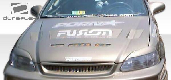 Honda Civic Duraflex Predator Hood - 1 Piece - 105541 thumbnail 2