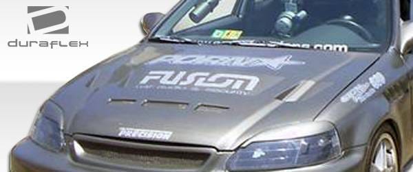 Honda Civic Duraflex Predator Hood - 1 Piece - 105541 thumbnail 3