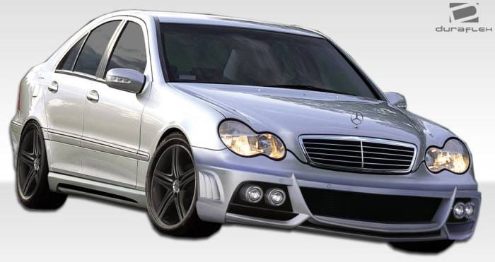 Mercedes C Class 4DR W-1 Duraflex 7pcs Full Body Kit 108298 thumbnail 2