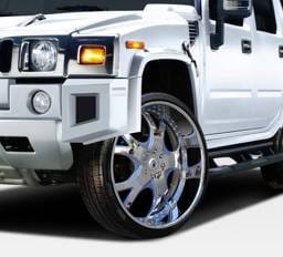 Hummer H2 Duraflex BR-N Fender Flares - 6 Piece - 107747