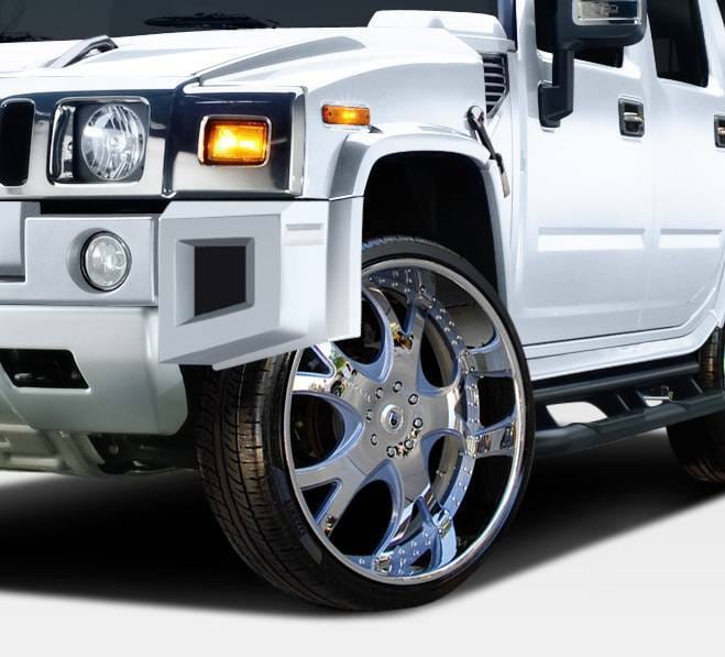 Hummer H2 Duraflex BR-N Fender Flares - 6 Piece - 107747